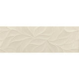 Cut Sample: Avenue Beige Leaf Decor Matt Wall Tiles
