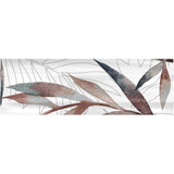 Cut Sample: Ikebana Garnet Red Patterned Gloss Wall Tiles