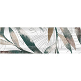 Cut Sample: Ikebana Green Patterned Gloss Wall Tiles
