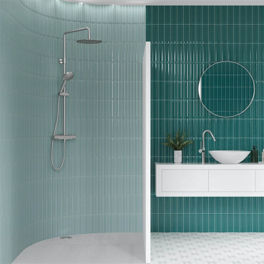 Maori Glaciar Blue Green Gloss Ceramic Wall Tiles