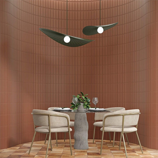Maori Terracotta Brown Satin Ceramic Wall Tiles