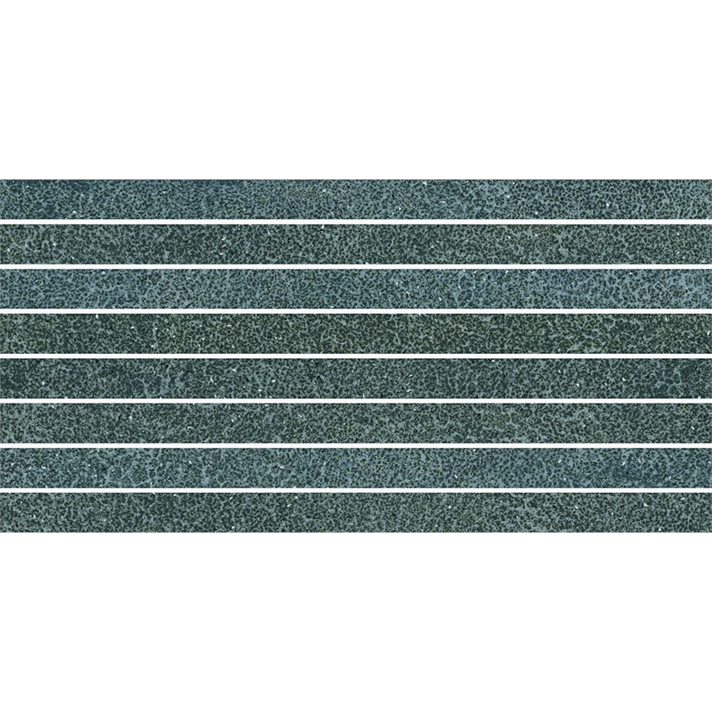 Cut Sample: Aymara Teal Blue Patterned Gloss Wall Tiles – 15 x 30cm