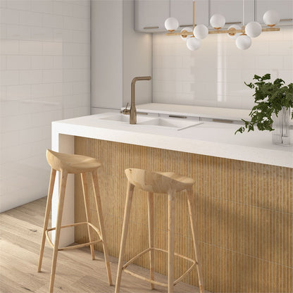 Aymara Ambar Brown Patterned Gloss Wall Tiles – 15 x 30cm