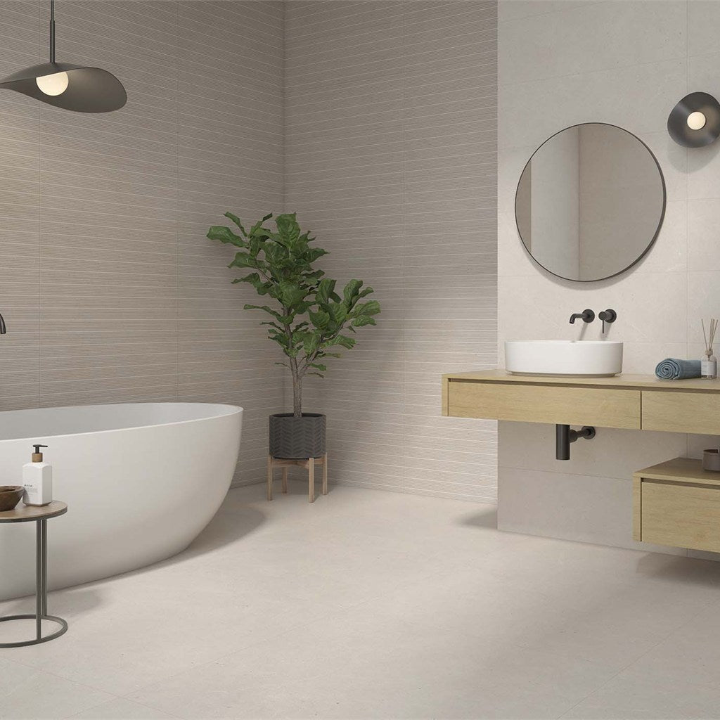 Serenna Decor Bone Beige Textured Stone Effect Wall Tiles