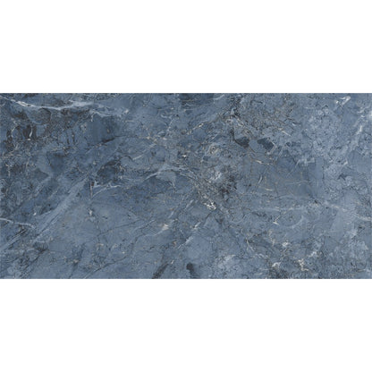 Onyx Dark Aqua Blue-Grey High Gloss Porcelain Tiles