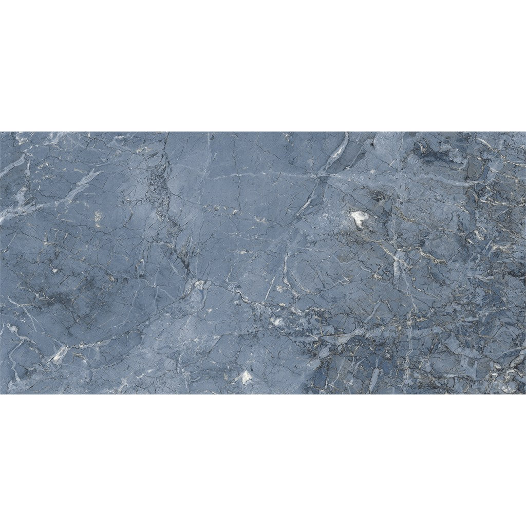 Onyx Dark Aqua Blue-Grey High Gloss Porcelain Tiles