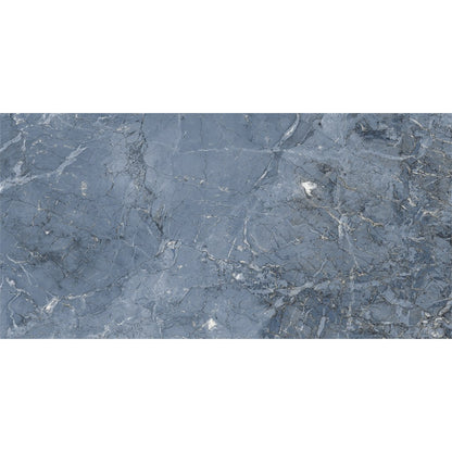 Onyx Dark Aqua Blue-Grey High Gloss Porcelain Tiles