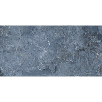 Onyx Dark Aqua Blue-Grey High Gloss Porcelain Tiles