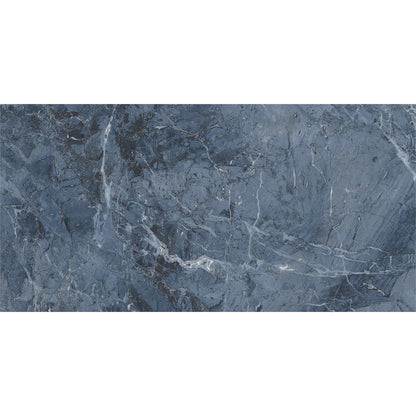Onyx Dark Aqua Blue-Grey High Gloss Porcelain Tiles